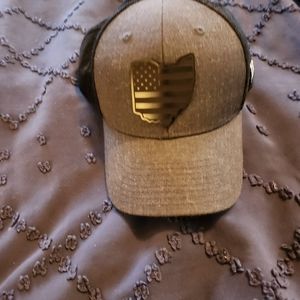 Branded Bills Ohio blackout leather patch hat